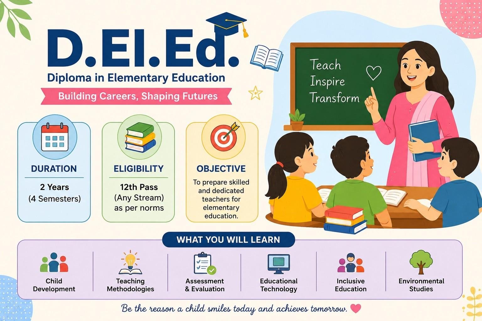 Diploma in Elementary Education (D.El.Ed)